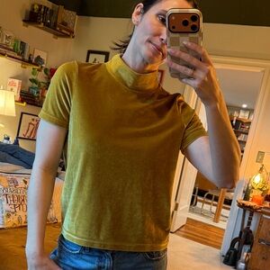 Madewell velvet mock neck